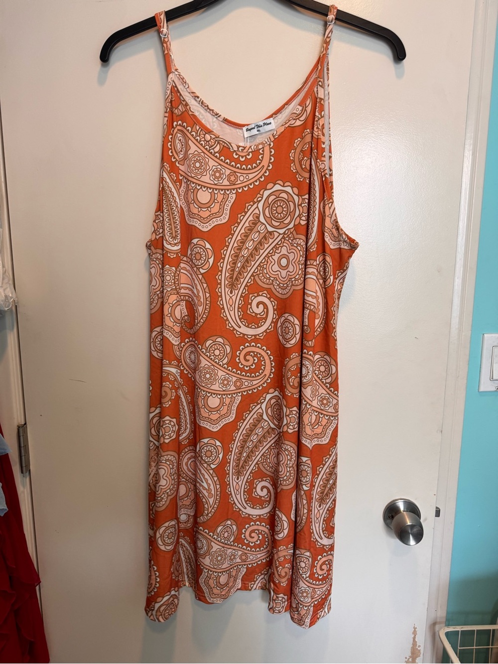 Orange Paisley Sun Dress